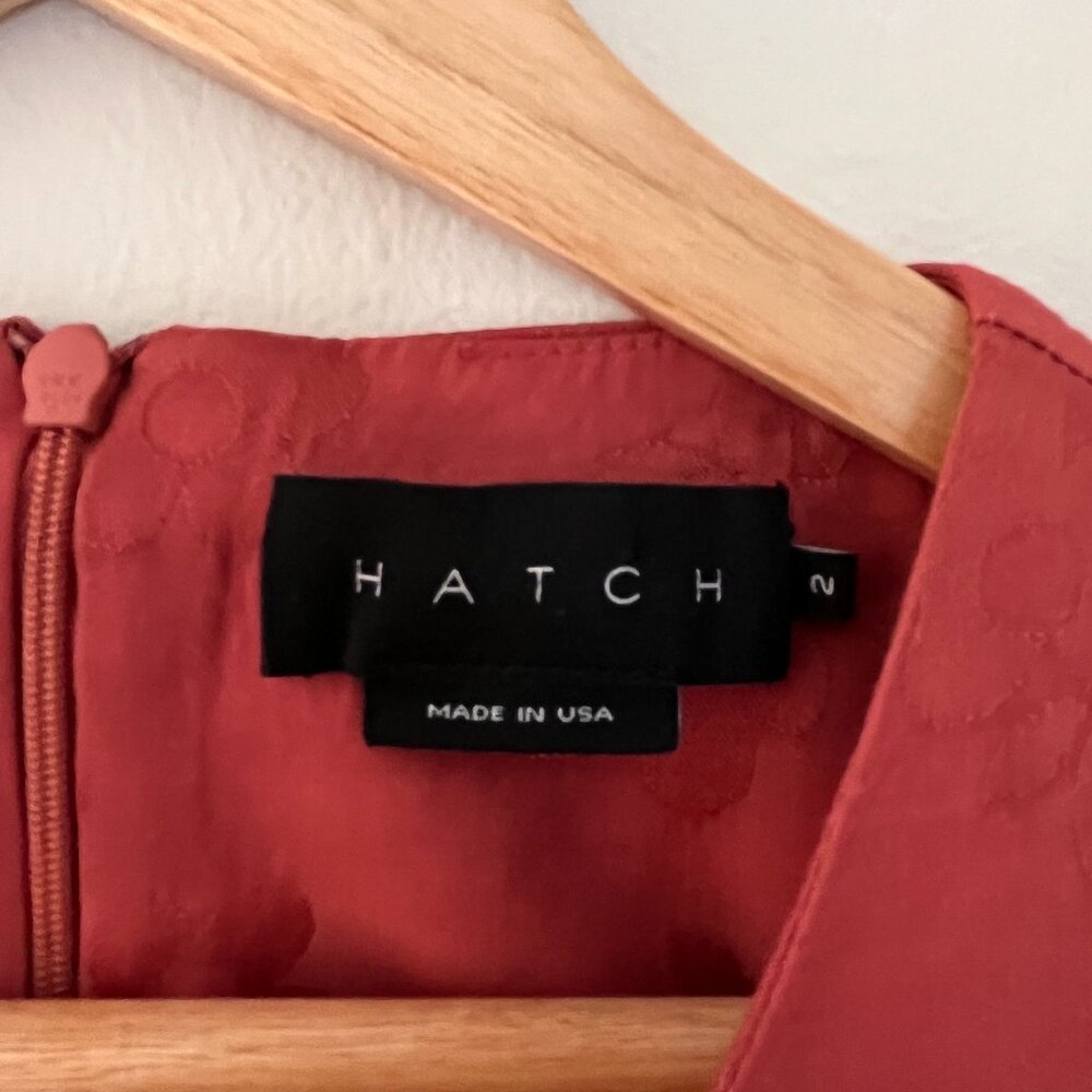 HATCH Maternity The James Dress in Faded Coral Floral | Size 2 - Picture 4 of 8